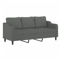 VidaXL 3-Sitzer-Sofa Dunkelgrau 180 cm Stoff