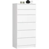 Akord Kommode K60 60 x 130 x 40 cm Weiß