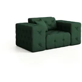 Fun Möbel Sessel Designersessel CHANTAL in Stoff Opera Velvet grün