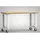 KLW LUTZ Werkbank B1500xT700xH840mm Buche Multiplex lichtgrau Bock-u.Lenkrollen,VG D125mm