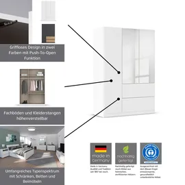 Rauch Drehtürenschrank »Kleiderschrank Schrank Garderobe Schlafzimmerschrank »Joel« - weiß
