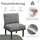 stilvora Gartenlounge-Set 6-tlg. Grau