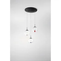 Fabas Luce 3770-47-373 ARIEL, Pendelleuchten 21W, transparent/gemischt