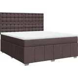 vidaXL Boxspringbett 180 x 200 cm Dunkelbraun