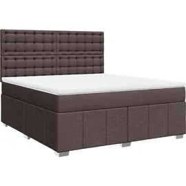 vidaXL Boxspringbett 180 x 200 cm Dunkelbraun