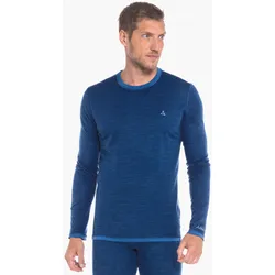 Schöffel Unterwäsche Langarmshirt Merino Sport blau Herren