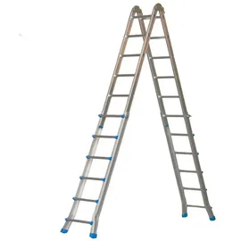 Vago-Tools Teleskopleiter Klappleiter 4 x 6