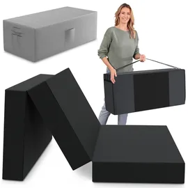 eloneo Klappmatratze 120 x 195 x 15 cm weich Polyester