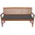 Beautissu Bankauflage 150 x 48 x 5 cm grau 1 St.