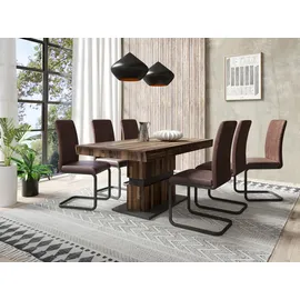 byLIVING Cantus 80 x 77 x 120-160 cm Eiche San Remo
