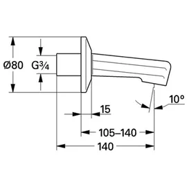 Grohe Wanneneinlauf DN 20 (13540000)