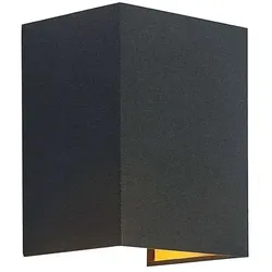 Lindby - Lukani Wandleuchte Black/Gold/Nickel