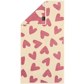 CAWÖ Heart Beats Duschtuch 70 x 140 cm rosa