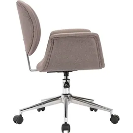vidaXL Drehbarer Bürostuhl Stoff Taupe