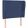 vidaXL Kopfteil mit Ohren Blau 83x23x118/128 cm Stoff