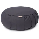 yogabox Meditationskissen / Yogakissen Zafu Basic mit ZIP - grau 31 x 15,0 cm 1 St