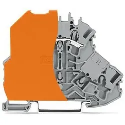 Wago 2002-2201/098-000 Doppelstockklemme, orange Trennwand, L, grau 20022201098000  - 50 Stück