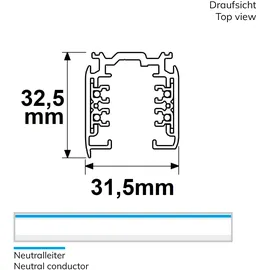 ISOLED 3-Phasen DALI Aufbauschiene 2m