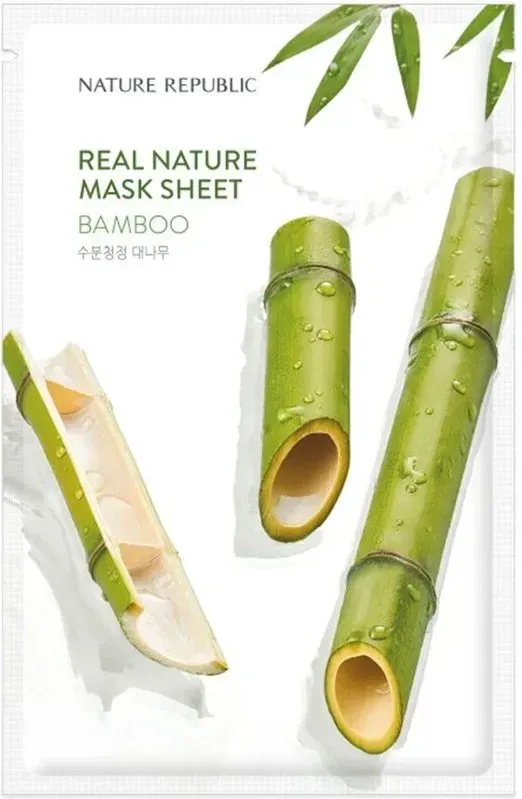 NATURE REPUBLIC Real Nature Bambus Maskenblatt Gesichtsmaske 23 g
