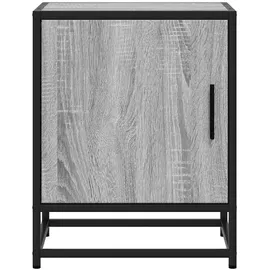 vidaXL Nachttisch Grau Sonoma 40x31x50 cm Holzwerkstoff und Metall