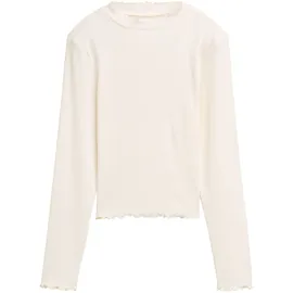 Tom Tailor Kinder-Ripp-Langarmshirt - Damen - Gr. 152 - creme