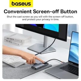 Baseus 6in1 Power Delivery USB-C Hub Schwarz