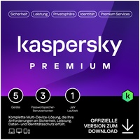 Kaspersky Lab Kaspersky Premium 5 User, 1 Jahr, ESD (multilingual) (Multi-Device) (KL1047GDEFS)
