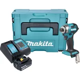 Makita DTD 173 SG1J Akku Schlagschrauber 18 V 180 Nm 1/4“ Brushless + 1x Akku 6,0 Ah + Ladegerät + Makpac