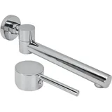 Küchenarmatur, Warm- und Kaltwasser-Badarmatur G/2 mit Kupfer-Außengewindeanschluss, verchromt