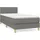 vidaXL Boxspringbett 100 x 200 cm Dunkelgrau
