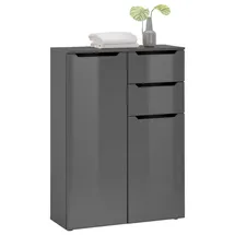 Ibiza Midischrank 80 x 110 x 30 cm Schwarz