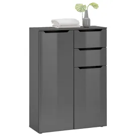 Ibiza Midischrank 80 x 110 x 30 cm Schwarz