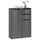 Ibiza Midischrank 80 x 110 x 30 cm Schwarz