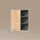 livinity Livinity® Badschrank, Fucino, Anthrazit/Goldkraft Eiche, 47.2 x 59.2 cm