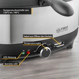 First Austria Fritteuse 3,5-Liter silber