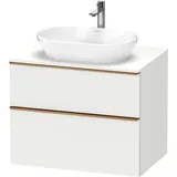 Duravit Waschtischunterschrank wandhängend „D-Neo“ 80 × 66,4 × 55 cm in Weiß Matt