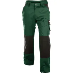 DASSY® Boston 245 gr. Zweifarbige Bundhose mit Kniepolstertaschen - flaschengrün/schwarz - 54