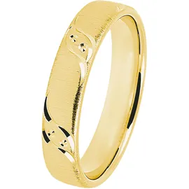 DOOSTI Trauring »Schmuck Geschenk Silber 925 Trauring Ehering Partnerring LIEBE« DOOSTI gelbgoldfarben