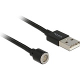 DeLOCK Magnetisches USB Daten- und Ladekabel, USB-A auf Magnetanschluss Buchse, Adapterkabel, 1.1m (85724)