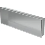 luxebath Wandnische aus Edelstahl 90x30x10 cm Silber Duschnische Einbauregal