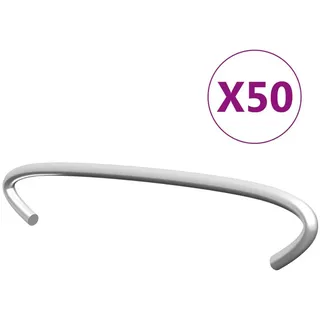 vidaXL Gabionen-Distanzhalter 50 Stk. Verzinkter Stahl 10 cm