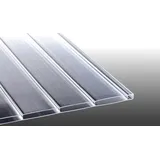 Acryl Stegplatte 16/96 mm Glasklar - 1200 x 3500 mm Hohlkammerplatte – UV-beständige Doppelstegplatte – ideale Acrylplatte für Dachverglasungen