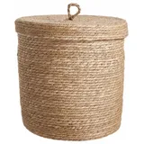 BUTLERS Aufbewahrungskorb RUSH ROPE Korb mit Deckel Ø40cm beige