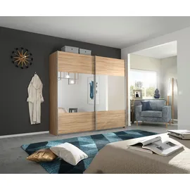 Rauch Schwebetürenschrank Quadra 226 x 230 x 62 cm Beige/Braun
