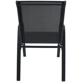 VCM Gartenstuhl 56 x 73 x 89 cm anthrazit 2 St.