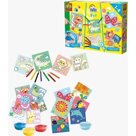 SES Creative My first-3 in 1 Fingerfarben 4 St. 0,30 Liter mehrfarbig