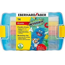 Plastilin-Knete "Winner", 14 Knetstangen + 2 Werkzeuge