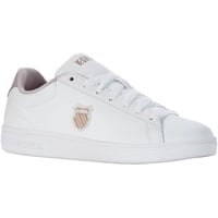 K-Swiss Damen Court Sneaker, White/Ashes of Roses/Cornstalk, 42 EU - 42 EU