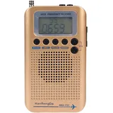 HRD-737 Digital Radio Mini Tragbares LCD-Display FM/AM/SW/CB/Air/VHF World Band Radio für Offroad-Enthusiasten-Golden - Gold