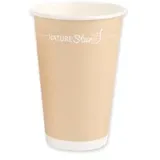 Nature Star Einweg-Kaffeebecher 250 ml 50 St. Braun/Weiß